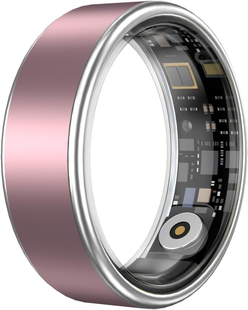 You are currently viewing Smart Health Ring 2.0 for Women Men, Slim Scratch & Fingerprint Resistant Design, Efficient Chip Fitness Tracker, Monitors Heart, Blood Oxygen & Pressure, Pink 7