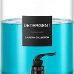 Glass Laundry Detergent Dispenser, 128 oz / 3.5L Fabric Softener Dispenser for Laundry Room Organization,