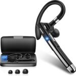 Bluetoth Earbuds with Mic for Office 270 Degree Rotatble Wireless Earbuds for Truck Driver