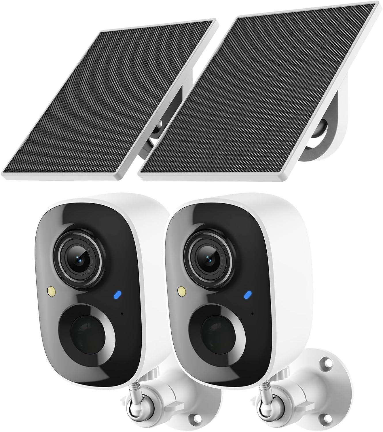You are currently viewing 2K Security Camera Wireless Outdoor,Solar Powered WiFi Cameras for Home Security with Motion Detection,Color Night Vision(Spotlight),Instant Alert,2-Way Audio,Siren&SD/Cloud Storage,IP65,2.4GHz,2 Pack
