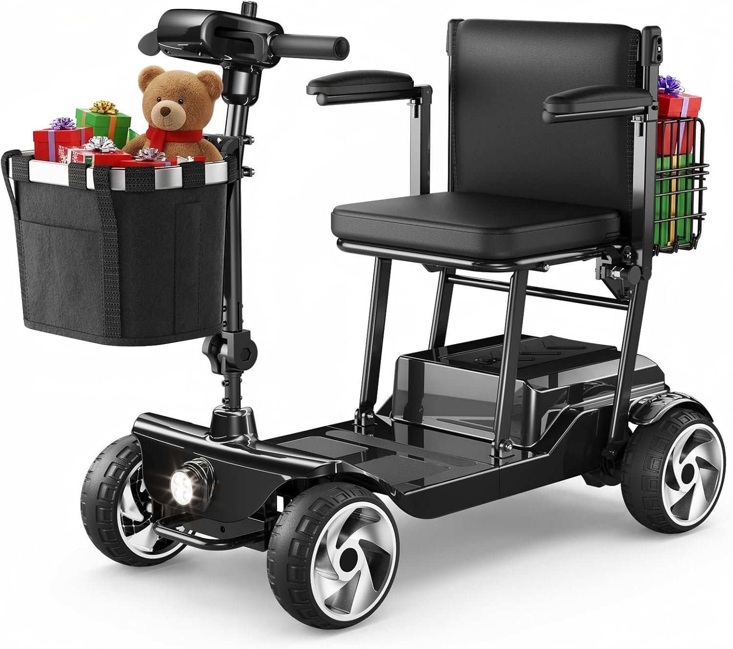 You are currently viewing Lightweight Electric Mobility Scooter for Adults and Seniors, 15 Miles Range Airport Approved Foldable Portable Motorized Scooters for Travel, 300lb Capacity Powered Electric Wheelchair