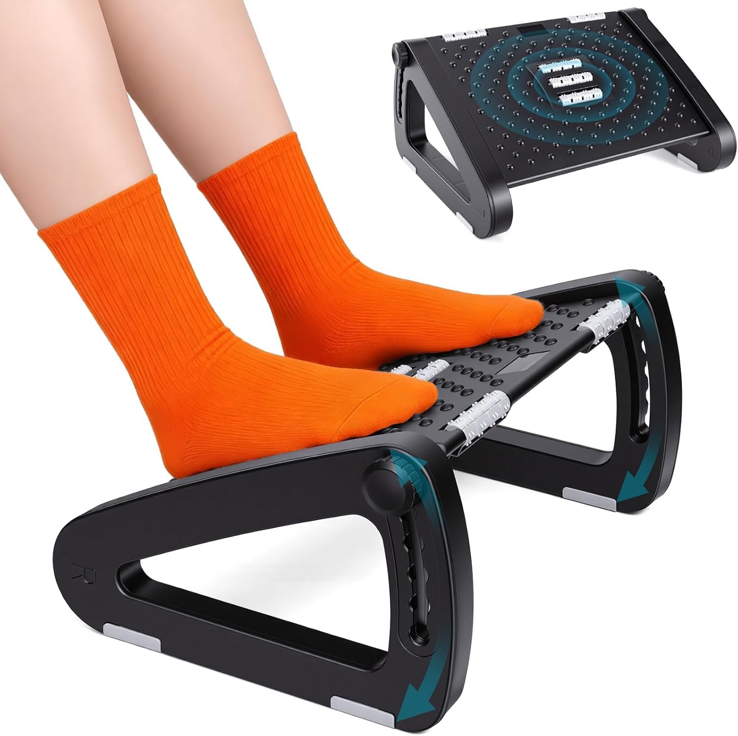 You are currently viewing Foot Rest for Under Desk at Work – Ergonomic Under Desk Footrest for Office, Adjustable Foot Stool Desks Footrests with Roller Massager – Leg Support Rest for Office Chair & Gaming