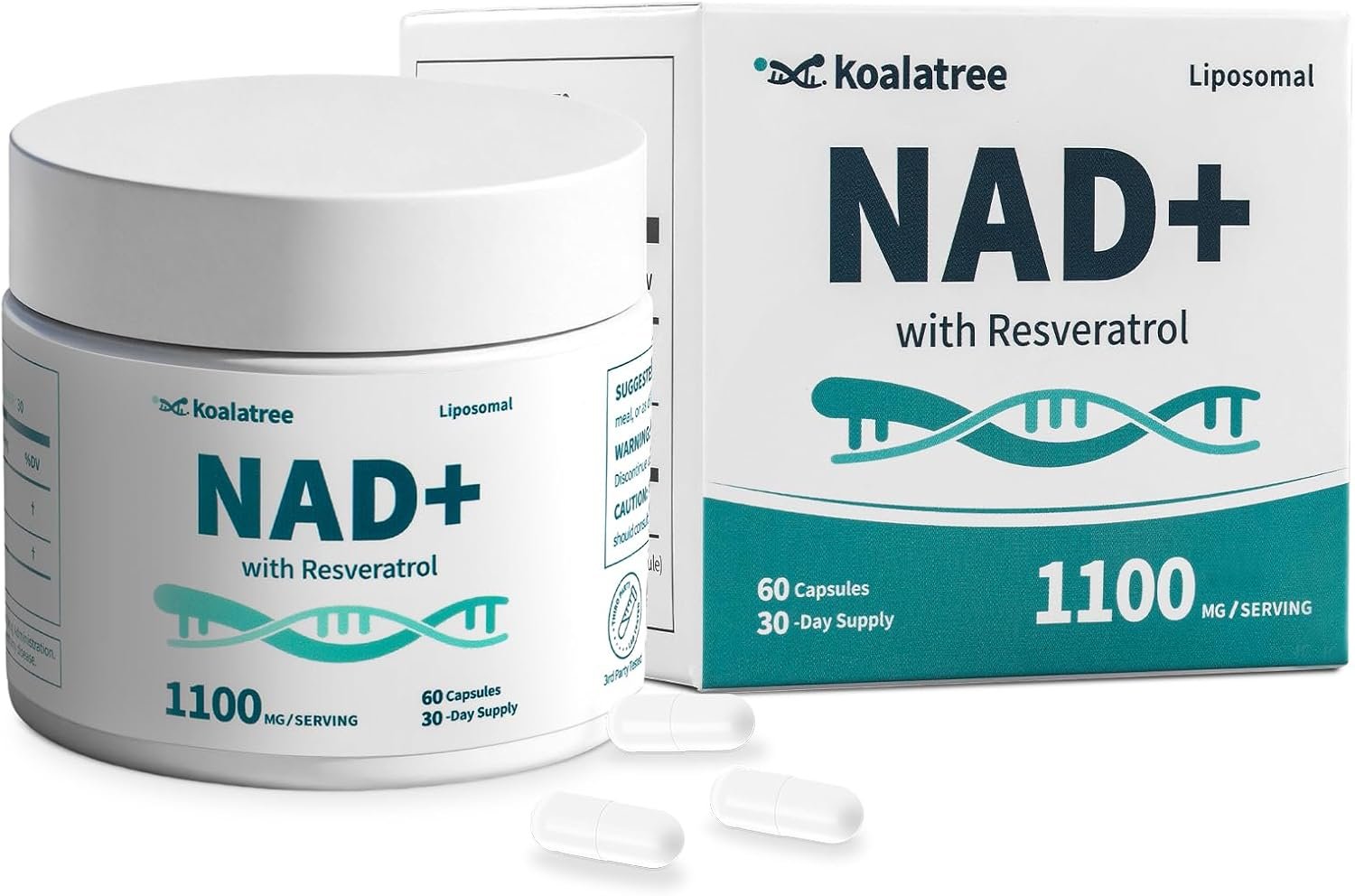 You are currently viewing Liposomal NAD+ Supplement – 1100mg NAD Plus with Trans-Resveratrol – Support Cellular Health, Skin, Energy & Anti Aging for Women and Men – 30 Servings