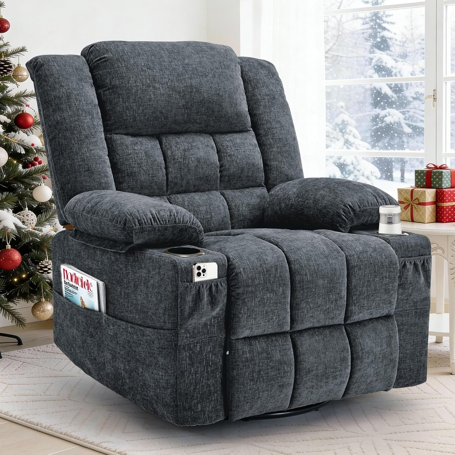 You are currently viewing Swivel Rocking Recliner Chair with Massage and Heating – Ultimate Comfort & Relaxation