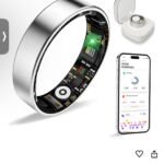 Smart Ring Health Tracker， Sleep/Exercise Monitoring, iOS/Android, IP68 Waterproof, No Subscription, 5-Day Battery for Women & Men