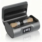 Rechargeable and Comfortable Hearing Aids for Seniors, Clear Sound, In-the-ear Hearing Amplifiers Aids for Adults with Noise Cancelling, Portable Charging Case, Both
