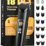 Beard Trimmer for Men, All-in-One Electric Razor & Hair Clipper, Waterproof Cordless Mustache Grooming Kit, Rechargeable Beard Hair Nose Ear & Body Trimmer, Face Shaver, Gifts for Men Husband