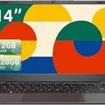 Laptop 12GB RAM, 14 Inch FHD Laptops with 128GB SSD, Pentium Gold 6500Y (Up to 3.4GHz), USB 3.2, USB C, HDMI, WiFi, Portable Lightweight Laptop for Student &