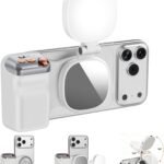 Fun Shot Magnetic Phone Camera Grip + Magnetic Selfie Light