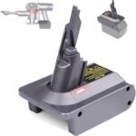 XLX for Dyson V7 V8 Battery Adapter for Milwaukee M18 18V Convert to for Dyson V8 Animal Fluffy Motorhead Handheld Vacuum Converter(Not