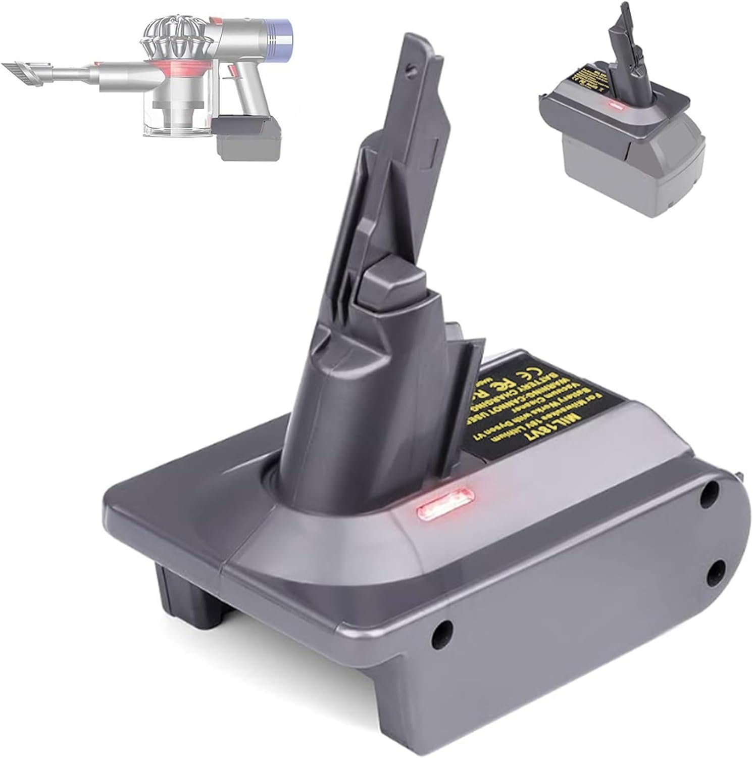 Read more about the article XLX for Dyson V7 V8 Battery Adapter for Milwaukee M18 18V Convert to for Dyson V8 Animal Fluffy Motorhead Handheld Vacuum Converter(Not
