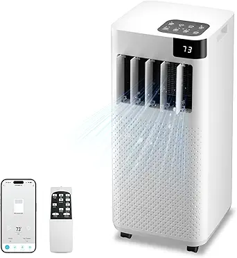 You are currently viewing Portable Air Conditioner 16,000 BTU with WiFi App Control, 5-in-1 AC Unit (Cool, Fan, Dehumidifier, Sleep, Timer) for Rooms up to 850 sq ft, Leak-Proof Design, Window