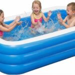 Inflatable Swimming Pool 71”×51”×24” Large Inflatable Pools, Blow Up Pools Durable Family Pool for Summer Water Party, Outdoor, Garden Backyard(180×130×56CM)