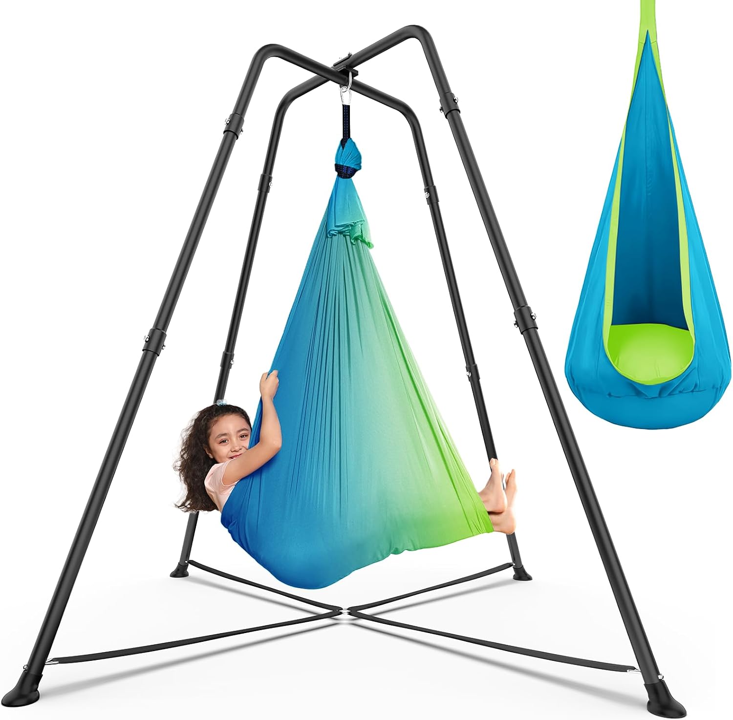 You are currently viewing X-Shaped Swing Stand with Sensory Swing