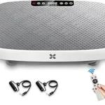 White Vibration Plate Exercise Machine for Weight Loss & Fitness