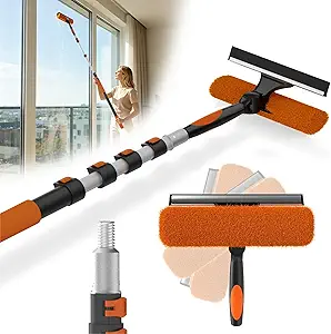 You are currently viewing Buyplus 26Ft High Reach Window Cleaning Kit with Extendable Pole, Squeegee & Microfiber Scrubber for Indoor and Outdoor High Windows
