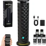 Waterless Scent Diffuser Starter Kit with Remote – Cold Air Nebulizing Essential Oil Diffuser, 1000 Sq Ft Coverage, Quiet Aromatherapy Machine with 5 Oils for Home, Office, Bedroom & Spa