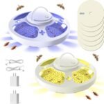 Click to see full view Product Image Product Image Product Image Product Image Product Image Product Image2+ Product Video 11 VIDEOS Alexa AI Ask Alexa  Can it be used outdoors?   Does it require any maintenance?  SponsoredWhy choose Frogoom pest traps?   Is it safe for homes with pets?   Why you might like this   Ask something else 2 Packs Upgraded Flea Traps for Inside Your Home with 6 Sticky Pads, Flea Light Traps Kill Fleas in House, Hanging Flea Lamp with USB Cable Pest Control for Bugs Moth Gnats Indoor and Outdoor