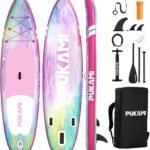 11’33’’6’’ Ultra-Wide Inflatable Stand Up Paddle Board, Anti-Slip EVA Deck,Dual Chamber