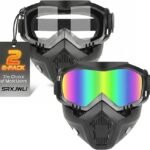 2-Pack Detachable Full Face Goggle