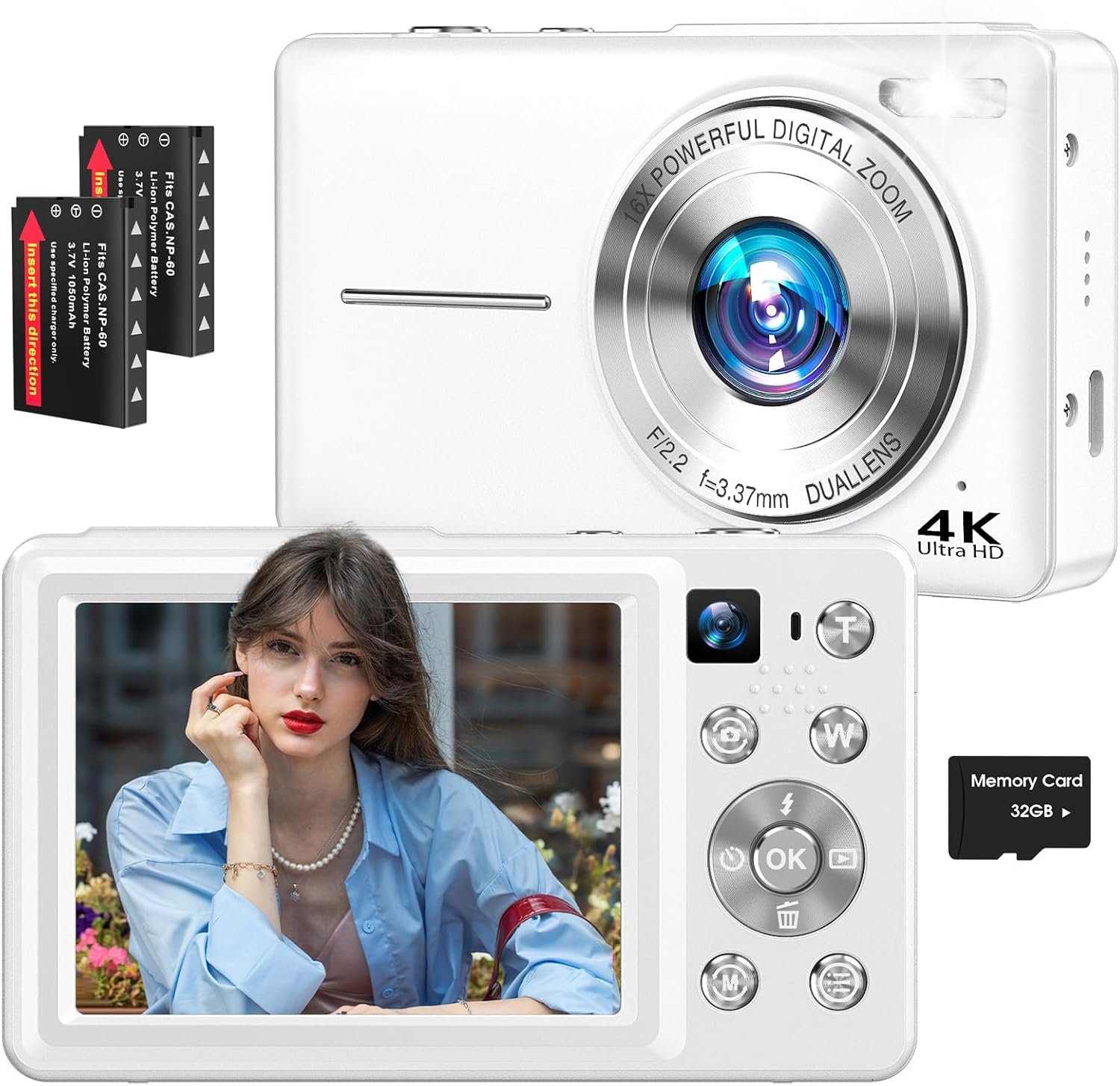 Read more about the article Click to see full view Alexa AI Ask Alexa  Can this camera be used for live streaming?   What is the maximum storage capacity it supports?  SponsoredWhy choose Froitx cameras?   Does it have a built-in flash?   Why you might like this   Ask something else 4K Digital Camera, 64MP Autofocus Vlogging Camera with Dual Lens, 16X Digital Zoom YouTube Compact Travel Point Shoot Camera for Teens Beginner, Anti-Shake,2 Batteries, 32GB Card (White) Brand: Froitx