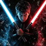2-Pack RGB Light Saber – USB Rechargeable Double Lightsaber Set, 20 Colors, Metal Handle, Dueling Toy Sword (23.6”) for Kids & Adults Cosplay & Parties
