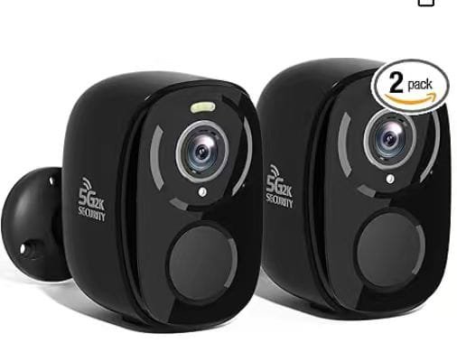 You are currently viewing Rraycom 2Pack 5G/2.4G WiFi Security Cameras Wireless Outdoor, 2K Battery Powered Cameras for Home Security with AI Motion Detection, Color Night Vision, Siren, 2-Way-Audio, Works/Alexa,Waterproof