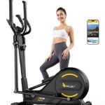 OWLSKY Elliptical Exercise Machine, Elliptical Machine for Home with Hyper-Quiet Magnetic Driving System, 16 Resistance Levels,300LBS