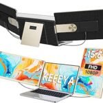 KEFEYA Laptop Screen Extender 15.6″, FHD 1080P Portable Triple Monitor for Laptops 13-17.3″, 120% sRGB 235° Rotation Detachable Laptop Monitor Extender for Windows/Mac/Dex/Chrome/Surface, Plug n Play