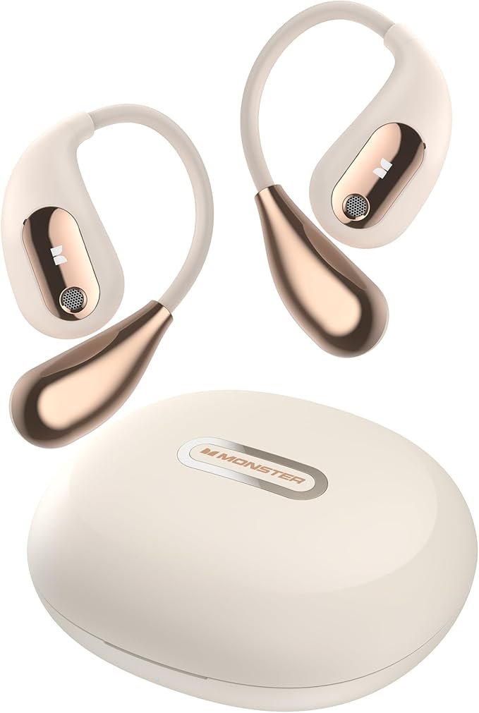 You are currently viewing Monster Open Ear AC210 Headphones, Bluetooth 5.4 Earphones Stereo Sound, Wireless Headphones 30 Hours Playback, Type-C Charging, IPX5 Waterproof Open Ear Earbuds,White