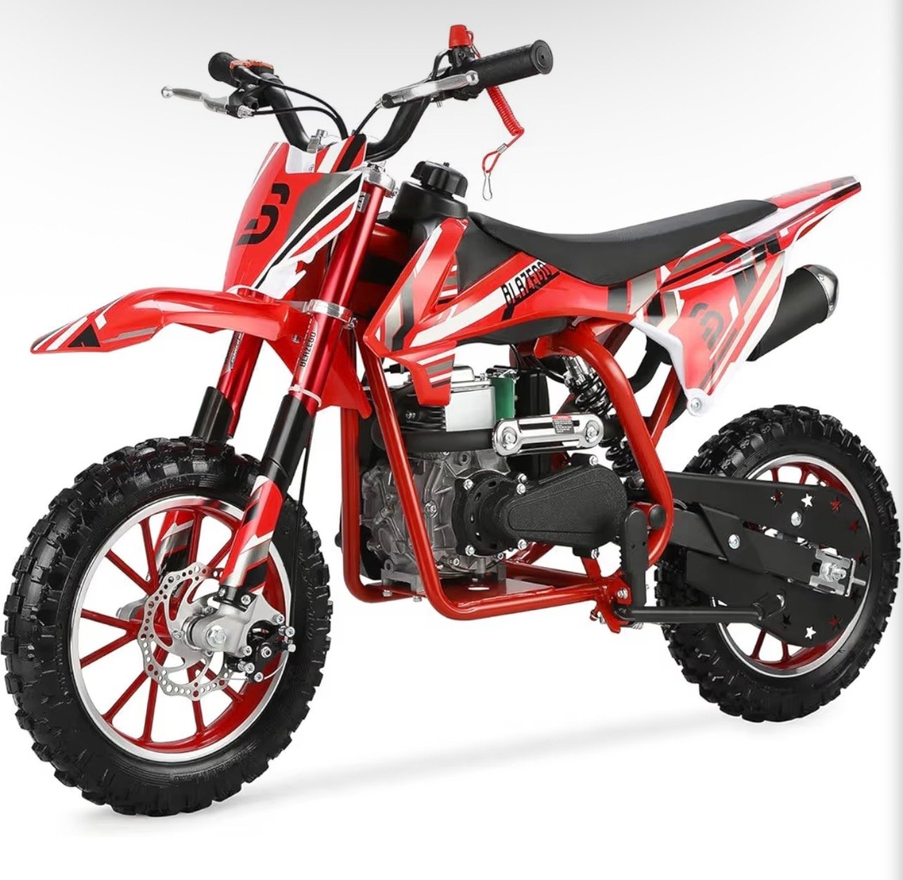 You are currently viewing 50cc 4-Stroke Kids Dirt Bike,Gas Powered Mini Motorcycle,10″ Tires Dirtbike with Full Suspension 25 MPH 132 LBS Load for Kids 8-14,PCK-06