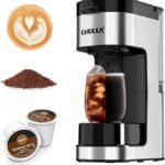 CHULUX SoloBrew Single Serve Coffee Maker, for K Cup and Ground, 3 Brew Sizes with Strong Bu