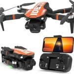 GPS Drone with Camera for Adults 4K Professional, Auto Return Follow Me FPV Video Drones with Brushless Motor, Circle Flight Waypoint Fly, Foldable RC Mini