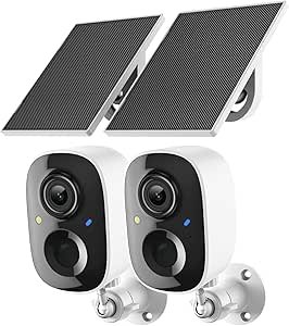 You are currently viewing 2K Security Camera Wireless Outdoor,Solar Powered WiFi Cameras for Home Security with Motion Detection,Color Night Vision(Spotlight),Instant Alert,2-Way
