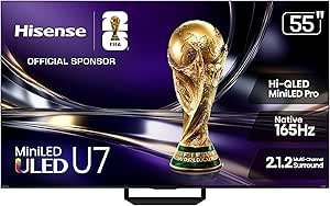 You are currently viewing Hisense 55″ U7 Mini-LED ULED 4K UHD Best Premium Gaming Google Smart TV (55U7SG, 2026 NEW) – Hi-QLED, Native 165Hz, VRR 330, HDR10+, Dolby Vision IQ·Atmos, IMAX Enhanced, Anti-Reflectio