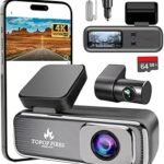 TOPOPFIRES Dash Cam Front and Rear,4K 60fps +1080P Dashcam,Dual Lens Dashcams for Cars with WiFi, Night Vision, 24H Parking Monitor, Loop Recording, G-Sensor