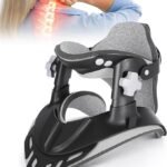 Neck Traction Device, Adjustable Cervical Neck Stretcher with 360 Degree Support,