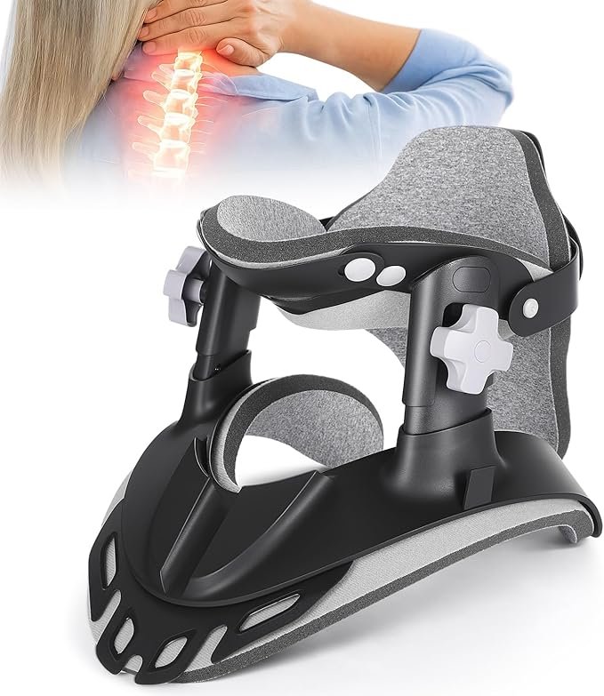 Read more about the article Neck Traction Device, Adjustable Cervical Neck Stretcher with 360 Degree Support,