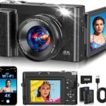 Digital Camera for Photography, 2026 Latest WiFi 64MP Vlogging Camera for YouTube with 180° flip Screen, Autofocus Ant