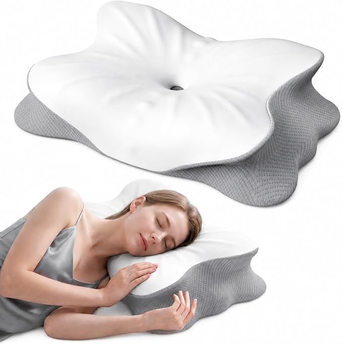 You are currently viewing Cooling Cervical Neck Pillow for Pain Relief, Ergonomic Mellow Sleep Pillow for Neck Support | Adjus