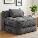 Folding Sofa Bed, Convertible Sleeper Chair with Pillow Foldable Mattress