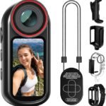 4K Mini Body Camera with 1.5″ Screen, POV Body Cam with EIS, WiFi Action Cam, Wearable Magnetic Thumb Camera, Portable Helmet Chest Pet Cam for Vlogging Hik
