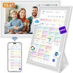 Digital Calendar, 15.6″ Smart Wall Touchscreen Interactive Display for Family Schedules, Chore Charts, Achie