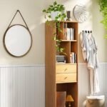 PVC Beadboard Wall Paneling Kit, 77.6″ x 40.1″ Waterproof Shiplap Boards with 8 Panels & 2 Rails, Easy DIY Board and Batten Wall Kit