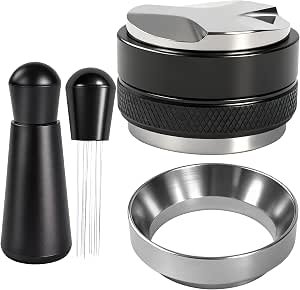 You are currently viewing Espresso Accessories Kit,51mm Coffee Distributor & Tamper Leveler,Dosing Funnel set and WDT T