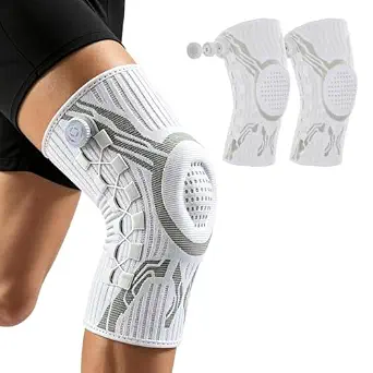 Read more about the article Knee Sleeve, Adjustable Knee Brace with Micro-Adjustment Dial System, Anti-Slip Breathable, Comfortable Support, for Running, Workout,