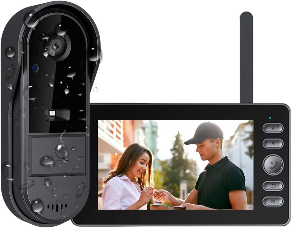 You are currently viewing TKMARS Wireless Doorbell with Camera and Monitor No Subscription No WiFi/App Needed,1080P Video Intercom with Active Wake-Up,170° Wide Angle Door Bell Local Recording for Home/Apartment/Seniors
