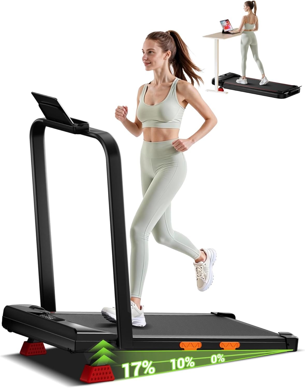 You are currently viewing CURSOR FITNESS Walking Vibration Pad with 14% Incline 3.0HP Under Desk Portable Treadmills for Home Quiet 265LBS Vibration Plate Treadmill