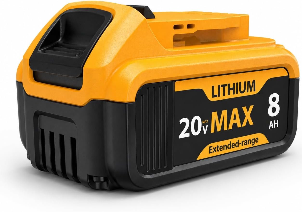 You are currently viewing WWX 8000mAh 20V MAX Replacement Battery for DeWalt Tools – High Capacity Lithium-Ion Battery Compatible with DCB200, DCB201, DCB206, DCB207 & All 20V MAX Chargers