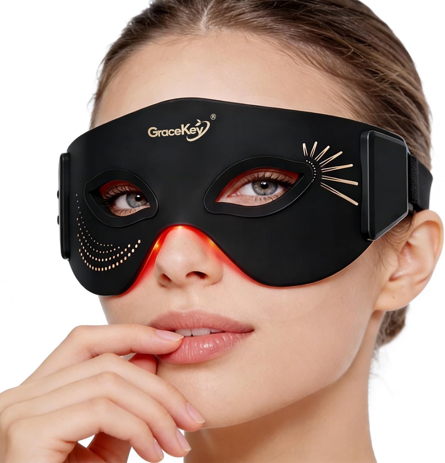 You are currently viewing Gracekey Red Light Therapy Eye Mask – 3 Color Modes LED Light Therapy with 850nm Near Infrared (NIR), Rechargeable Under Eye Skincare Device for Dark Circles, Fine Lines & Eye Care